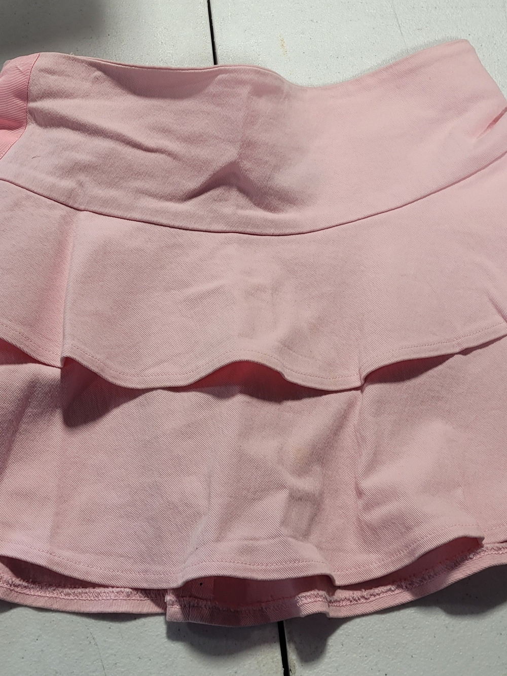 FOLLIES Ruffle Mini Skirt in Pink Size Medium